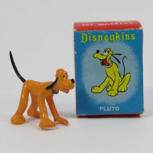 Vintage Disneykins Pluto miniature figurine in box