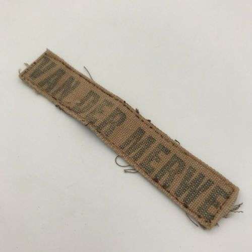SADF Nutria Van der Merwe name tag