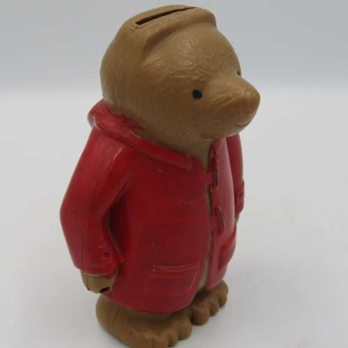 Vintage Allied bank money box - Paddington Bear - some parts missing