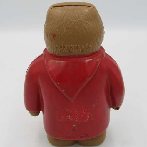 Vintage Allied bank money box - Paddington Bear - some parts missing