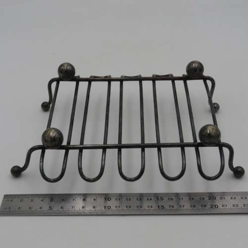 Antique silverplated hot tray pot stand