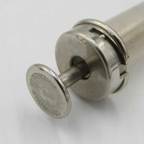 Vintage Super-Serba glass syringe with needles