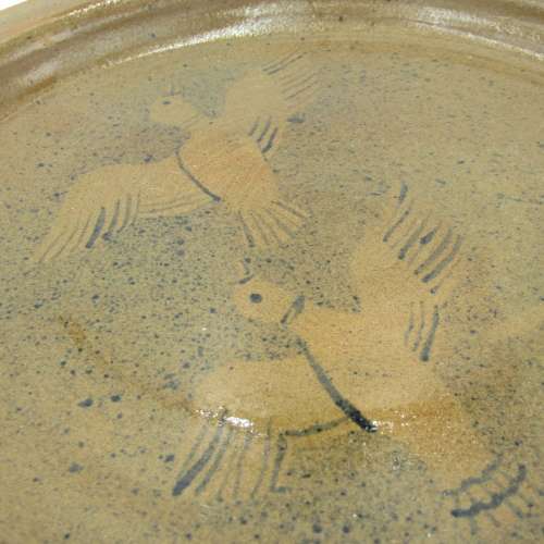 Vintage large pottery display plate