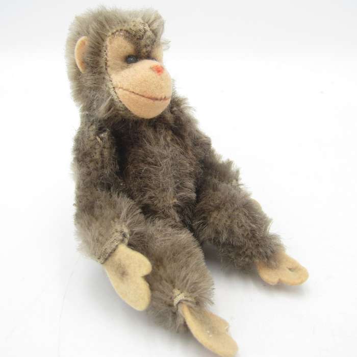 Vintage small Steiff monkey puppet