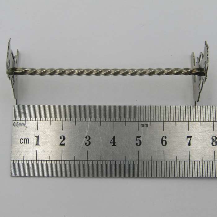Set of 6 Yogya silver Indonesian spoon rests - Antique