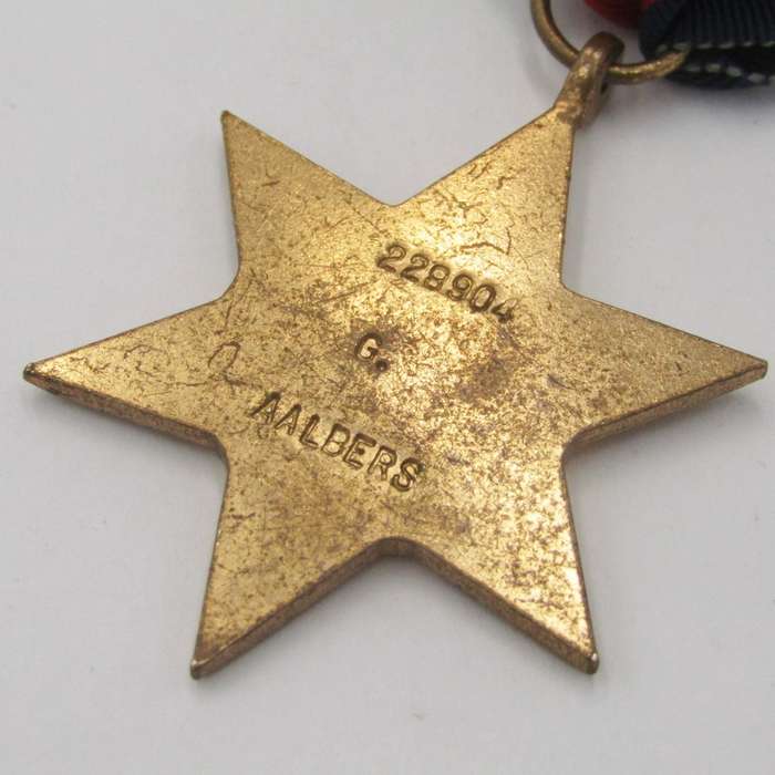 Set of 4 WW2 medals issued to 228904 G. Aalbers