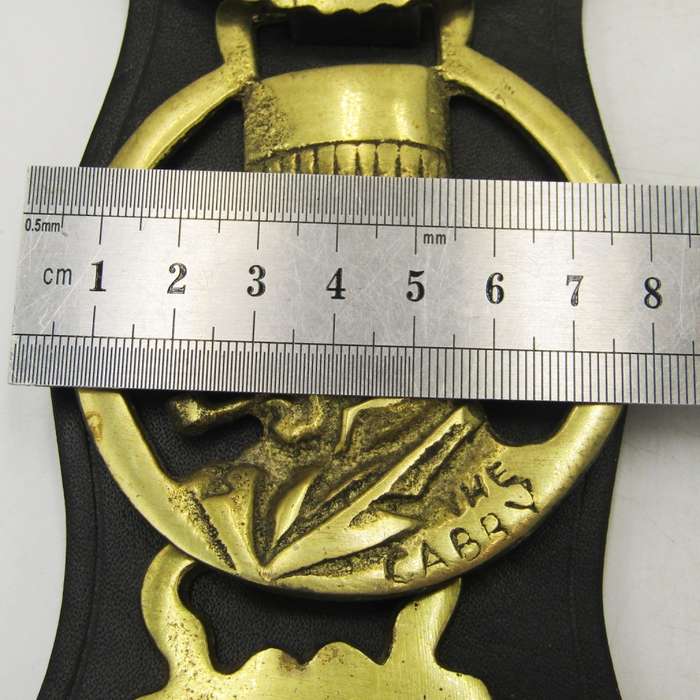 Lot of 5 Horse brasses on leather strap