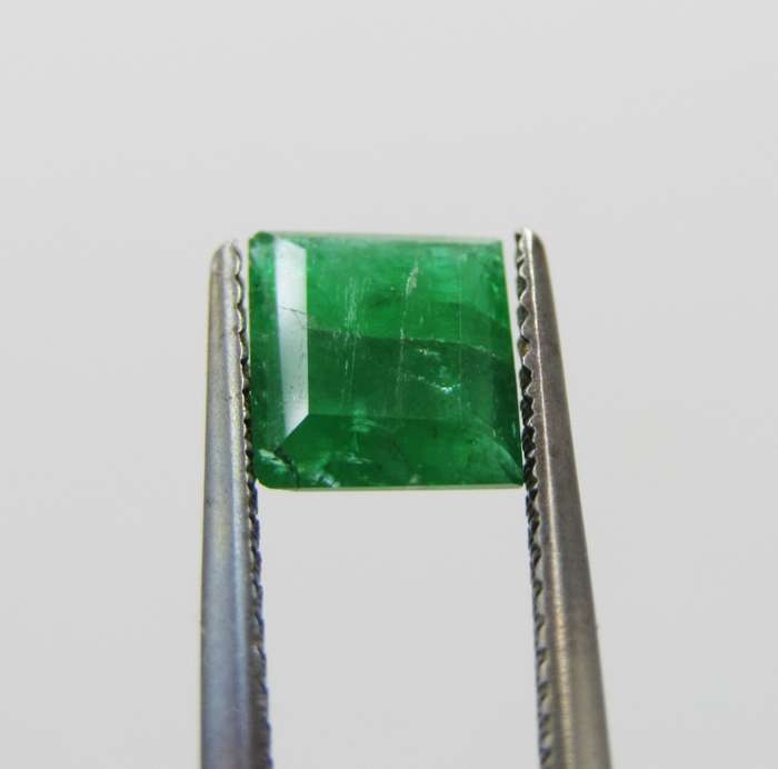 Natural Emerald of 1,09 carat - Rectangular mixed cut - Sandawana type