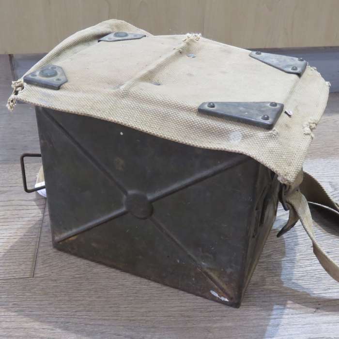 British WW2 Signal Lamp with Morse Code Sender in Case with Shoulder Strap