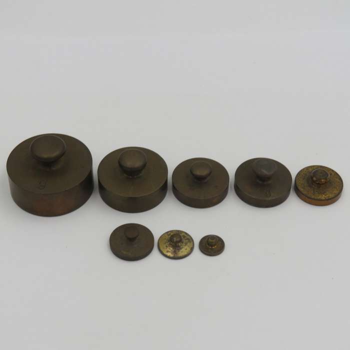 Set of balance scale weights - some missing