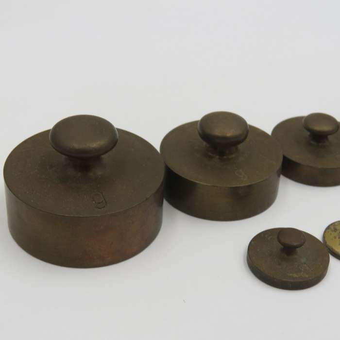 Set of balance scale weights - some missing
