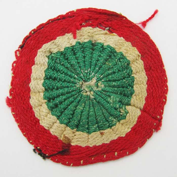 WW2 Italian pith helmet tri colour cockade