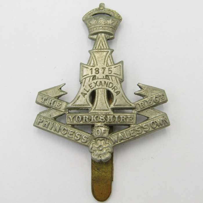 The Yorkshire regiment Princess of Wales`s own cap badge