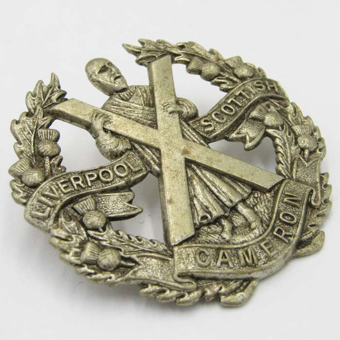 British Cameron Highlanders cap badge