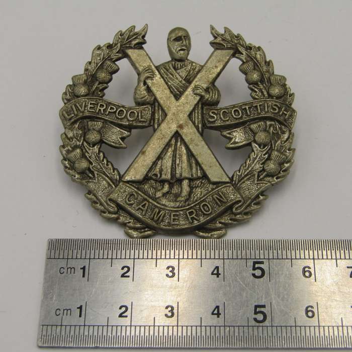 British Cameron Highlanders cap badge