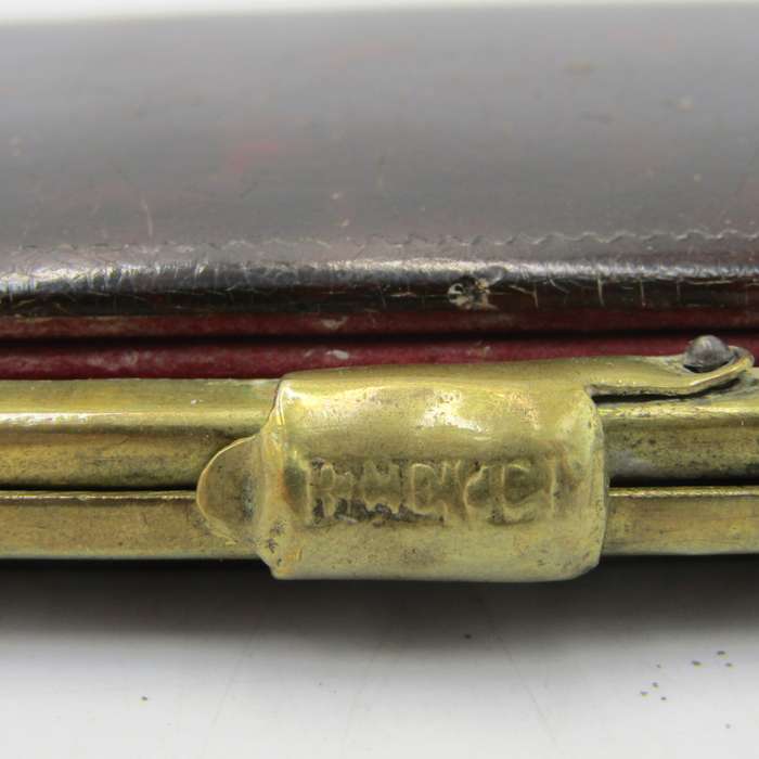 Antique French Cigar case with tortoise shell case with paua shell inlay - circa 1850