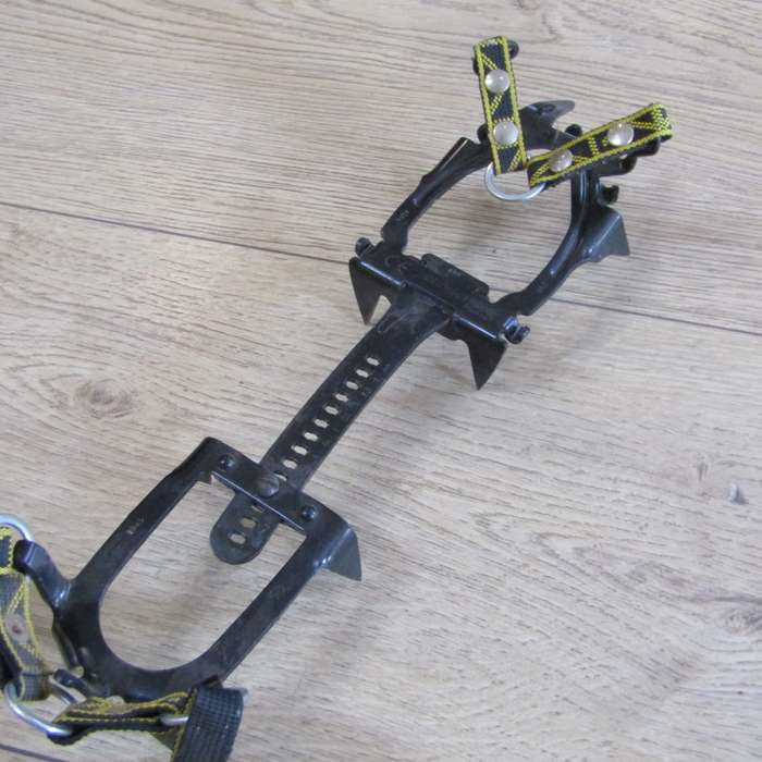Pair of Charlet Moser snow boots Crampons used by well - known adventurer
