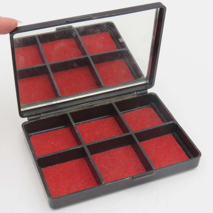 Beautiful vintage earrings jewellery box with mirror