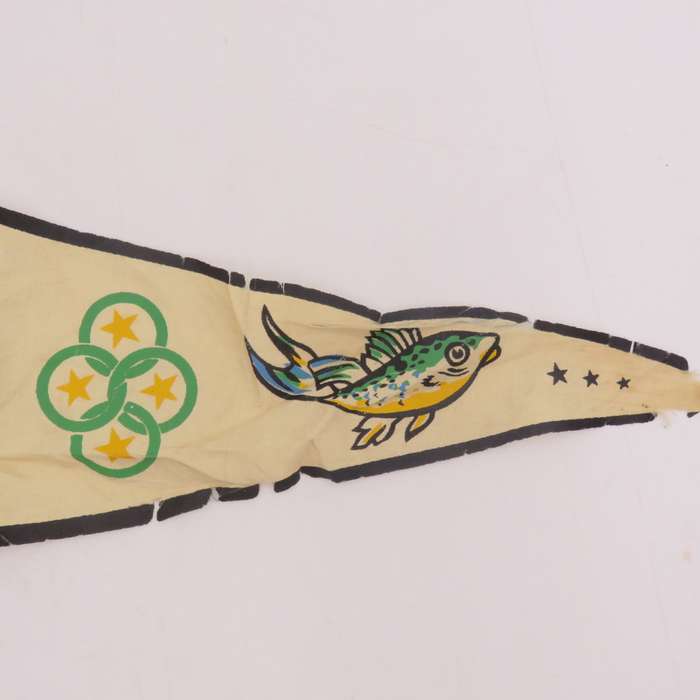 Vintage Santos football club Brasil pennant flag