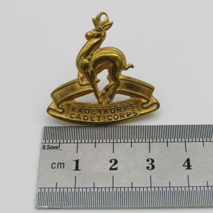 SA Cadet Corps brass collar badge