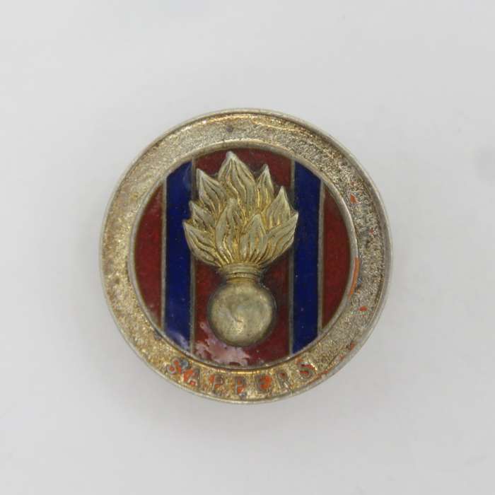 SA Engineers Corps ( SAPPERS) sterling silver button badge #2681