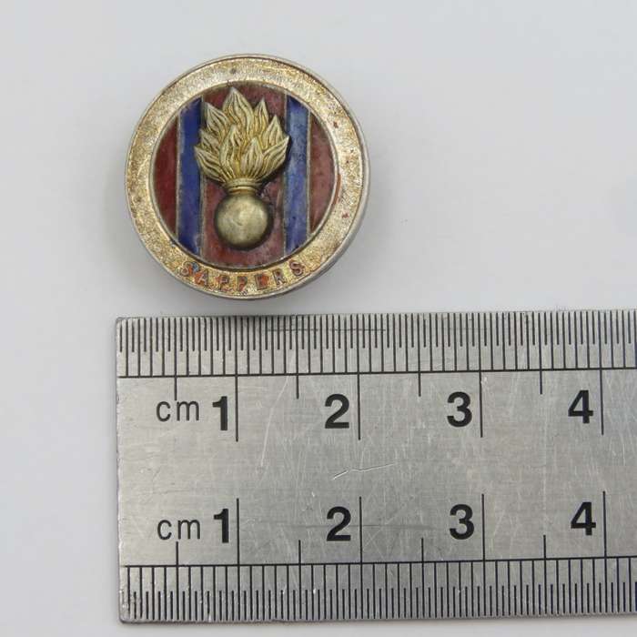 SA Engineers Corps ( SAPPERS) sterling silver button badge #2681