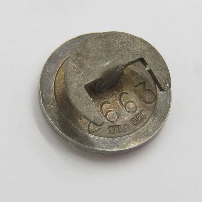 SA Engineers Corps ( SAPPERS) sterling silver button  badge #2663