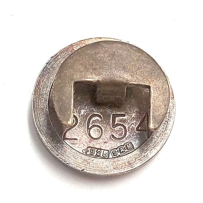 SA Engineers Corps ( SAPPERS) sterling silver button badge #2654