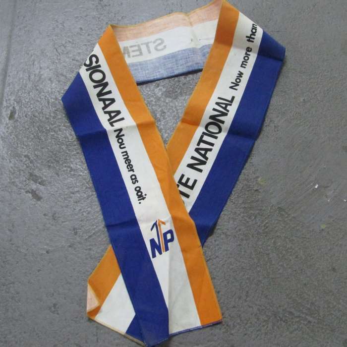 Vintage NP Nasionale Party - Stem Nasionaal political party Sash