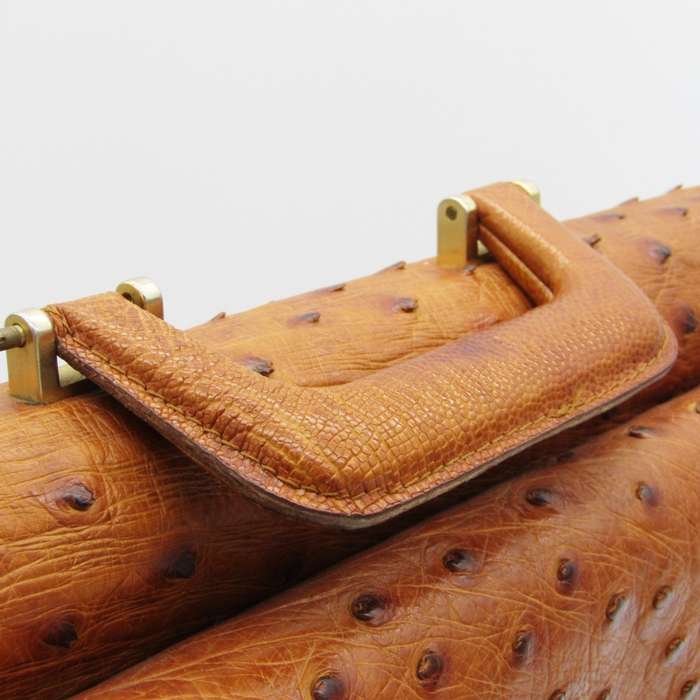 Vintage Ostrich leather Briefcase - High Quality