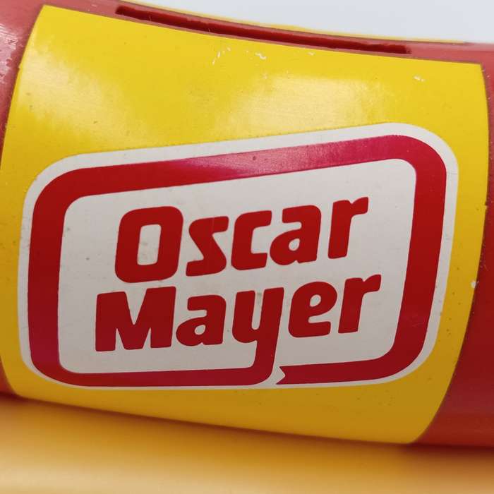 Vintage Oscar Mayer Wiener - mobile coin bank money box