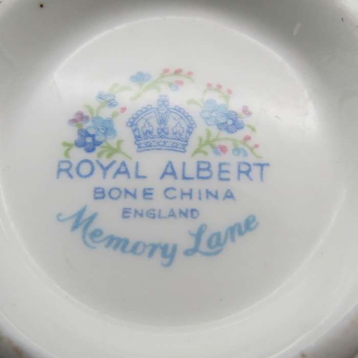 Vintage Royal Albert Memory Lane Porcelain trio