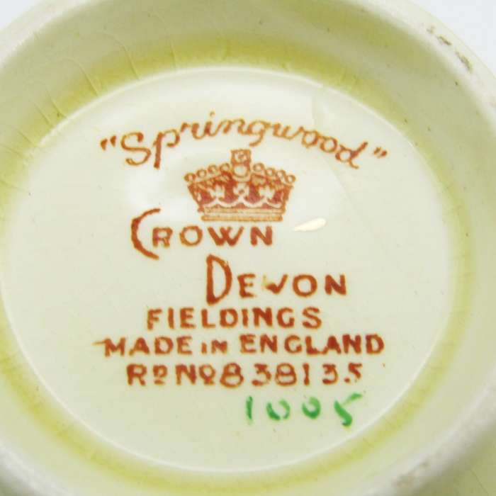 Crown Devon Springwood porcelain trio