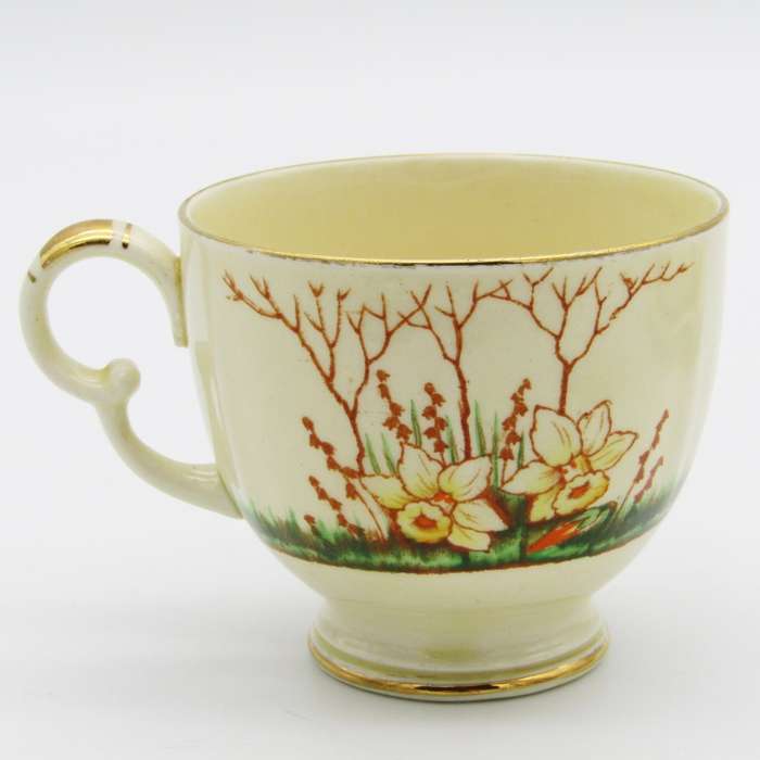 Crown Devon Springwood porcelain trio