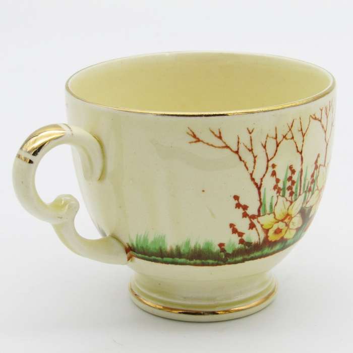 Crown Devon Springwood porcelain trio
