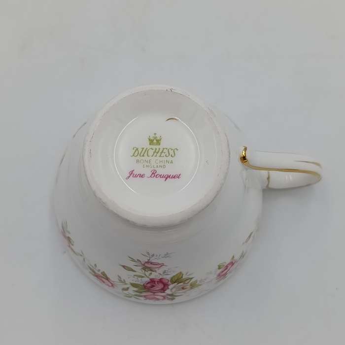 Vintage Duches June Bouquet porcelain trio