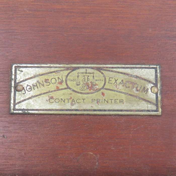 Vintage Johnson Exactum contract printer photography equipment