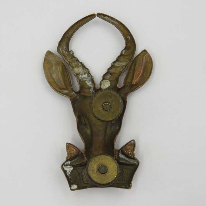 SADF Large brass bokkop Infantry cap badge