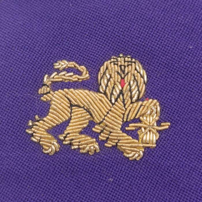 Pair of SA Navy Chaplain braided wire cloth rank badges as used for epaulettes