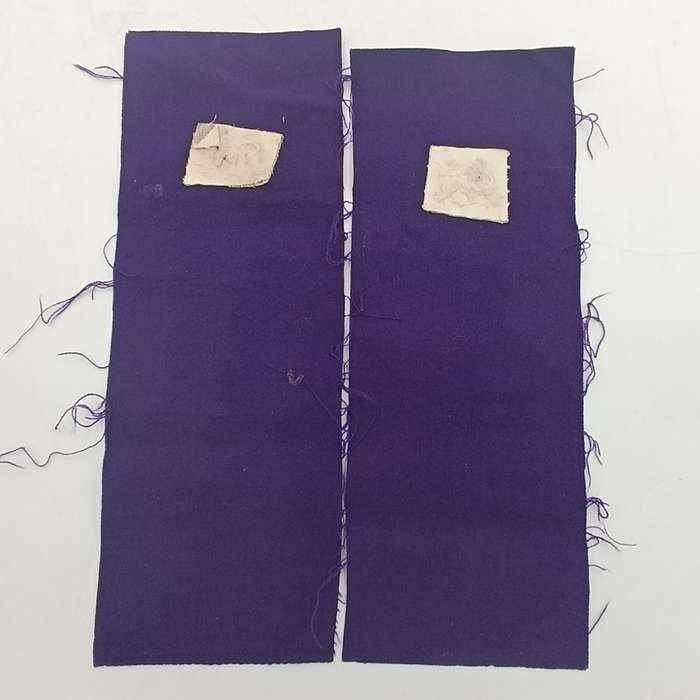 Pair of SA Navy Chaplain braided wire cloth rank badges as used for epaulettes