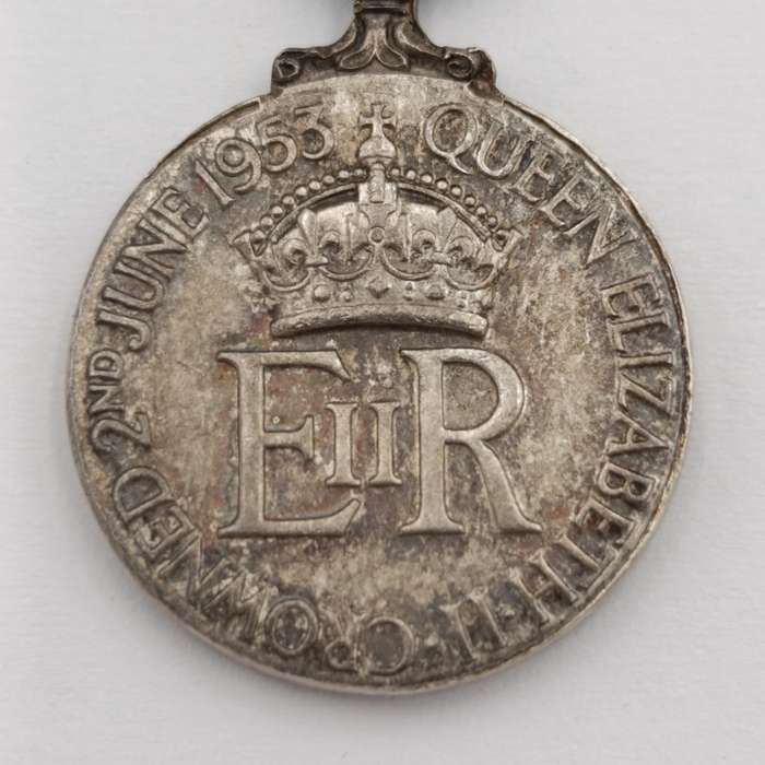 1953 Queen Elizabeth miniature coronation medal