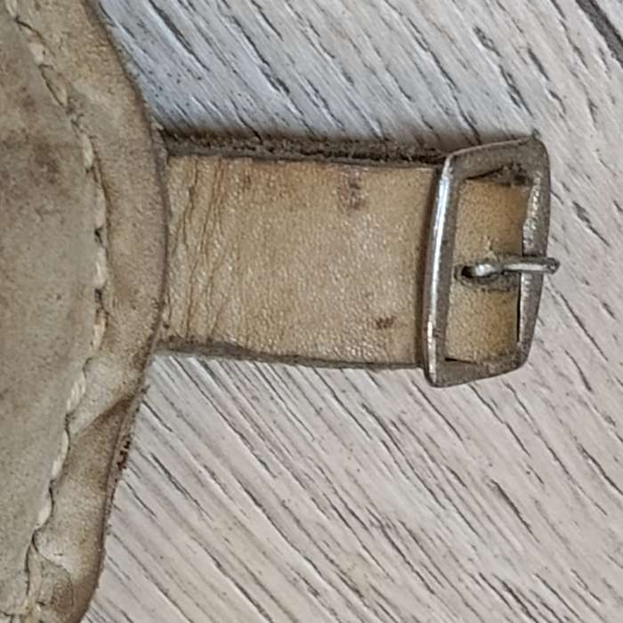 Pair of old military marksman leather elbow pads