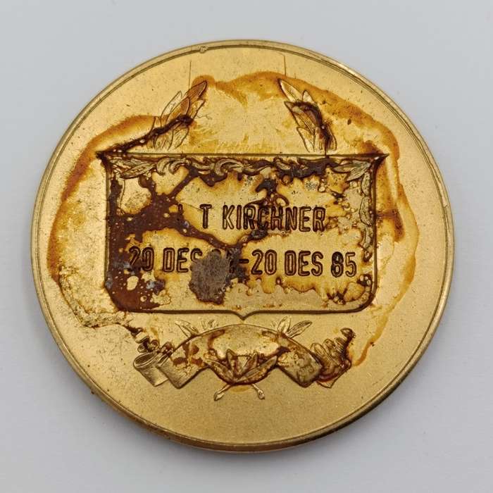 SADF 115 Battalion medallion - glue residue on back