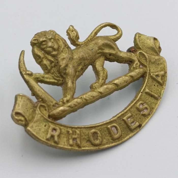 Rhodesia General service cap badge with lugs