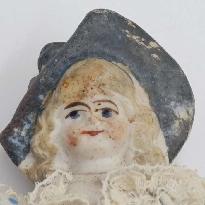 Antique German Bisque doll late 1800's - 20cm long