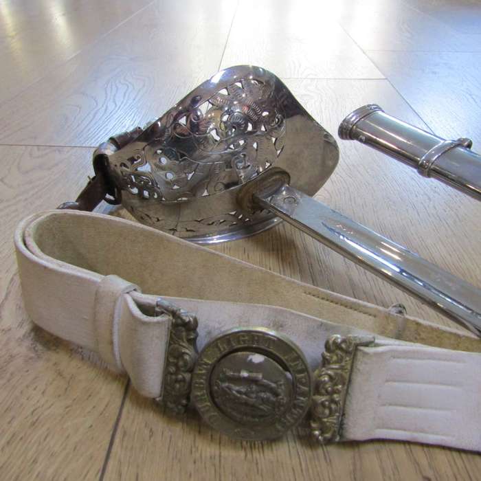 WW1 Hobson and Sons Durban Light Infantry Sword with Belt and Buckle
