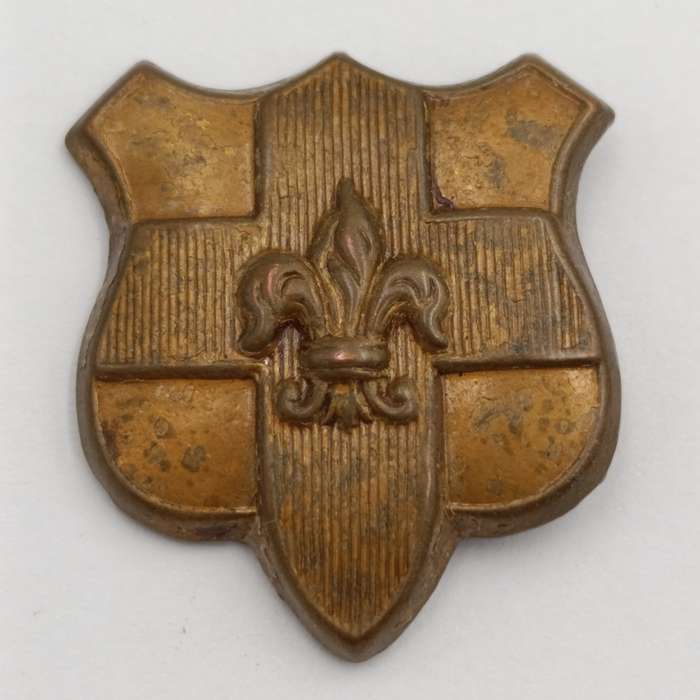 Pair of The Royal North Lancashire regiment collar badges