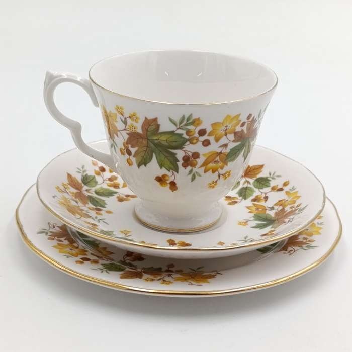 Vintage Queen Anne porcelain trio