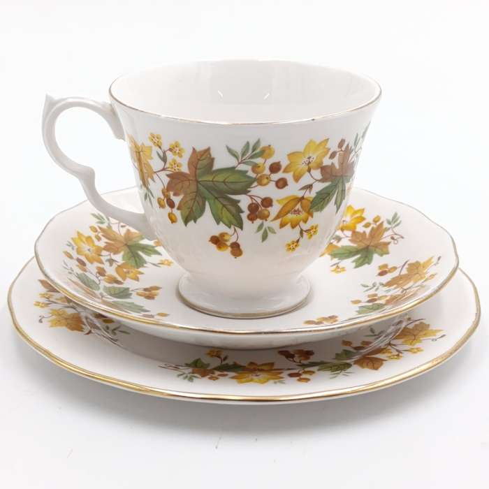 Vintage Queen Anne porcelain trio
