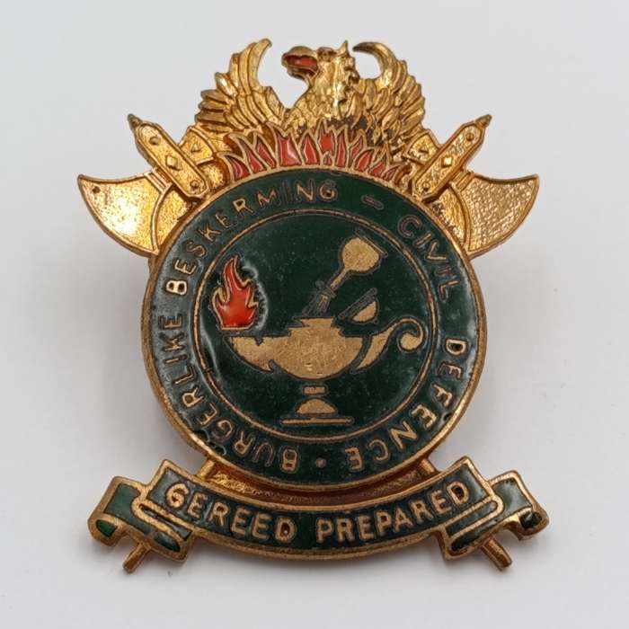 South African Civil Defence badge